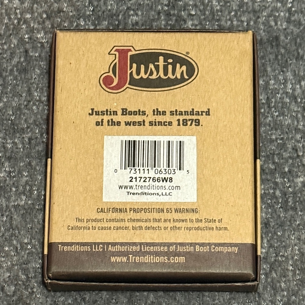 Justin Boots Tan Leather Card Holder - Picture 2 of 5